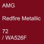 Preview: AMG, Redfire Metallic, 72 / WA526F.